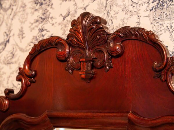 Ethan Allen Chest of Drawers with Ornate Mirror – Traditional Style - Image 4