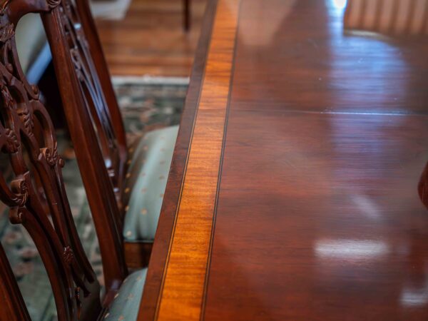 Ethan Allen Dining Table with 8 Chairs – Includes 2 Leaves (24” Each) & Table - Image 4