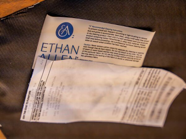 Ethan Allen Upholstered Accent Chair – Cheetah Print Fabric - Image 6