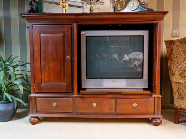 Ethan Allen Console Cabinet / Entertainment Armoire – 64” Wide