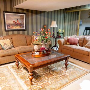 Ethan Allen Upholstered Sofa – Rolled Arms with Nailhead Trim, 89” Wide
