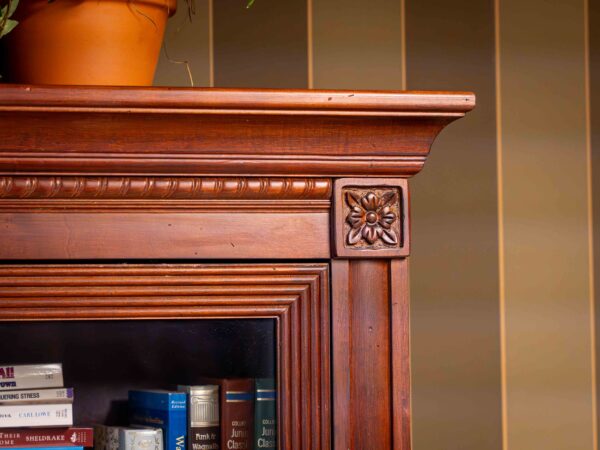Ethan Allen Barrister Bookcase – 4-Section Glass Front, 72.5” Tall - Image 4