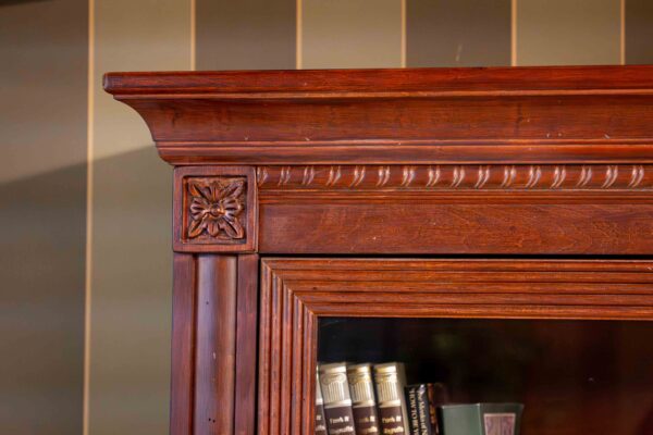 Ethan Allen Barrister Bookcase – 4-Section Glass Front, 72.5” Tall - Image 3