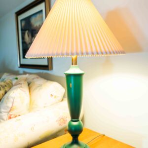 Ethan Allen Green Brushed Table Lamps – 29” (Set of 2 Available, Priced Separately)