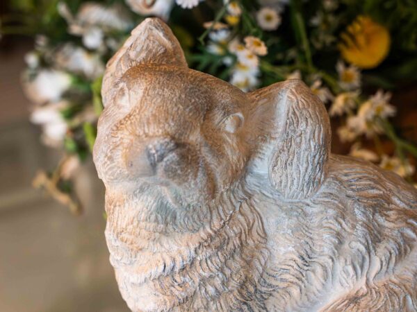 Ethan Allen Cement Rabbit Garden Statue – 12” - Image 2