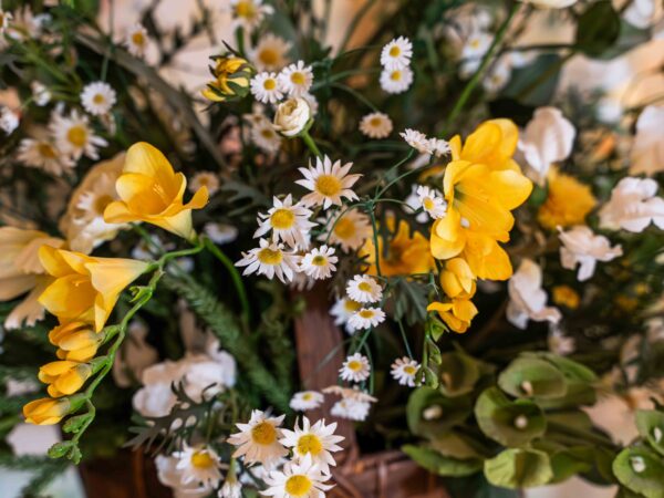 Floral Arrangement in Woven Basket – 24” - Image 2