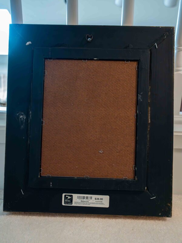 Framed Madonna & Child Print with USPS Stamp – 16.5” x 14.5” - Image 3