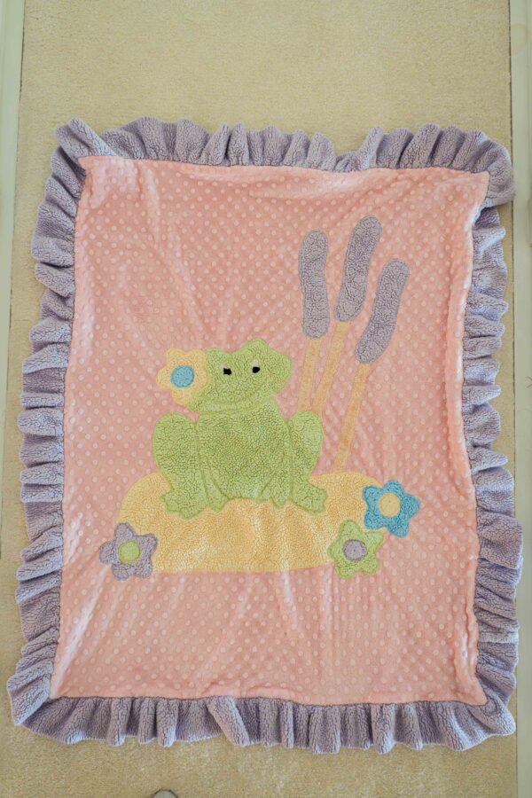 Boogie Baby Frog Baby Blanket – 41” x 32”