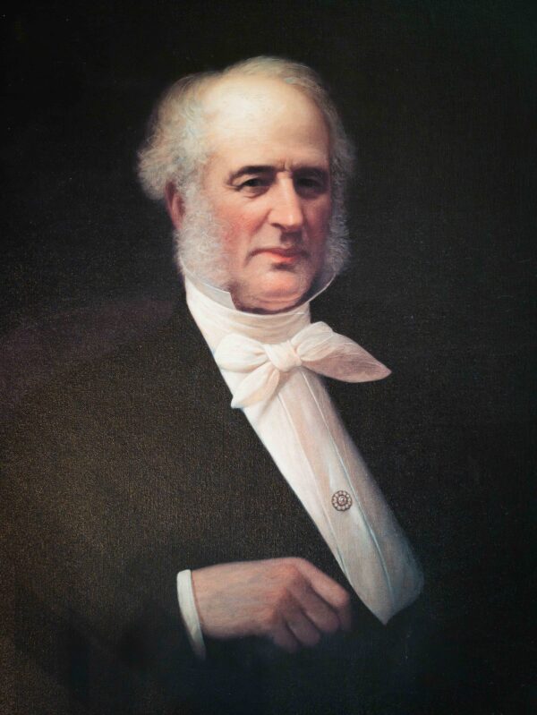 Ethan Allen Portrait of Cornelius Vanderbilt – Ornate Frame – 34.5” x 30.5” - Image 2