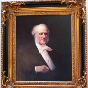 Ethan Allen Portrait of Cornelius Vanderbilt – Ornate Frame – 34.5” x 30.5”