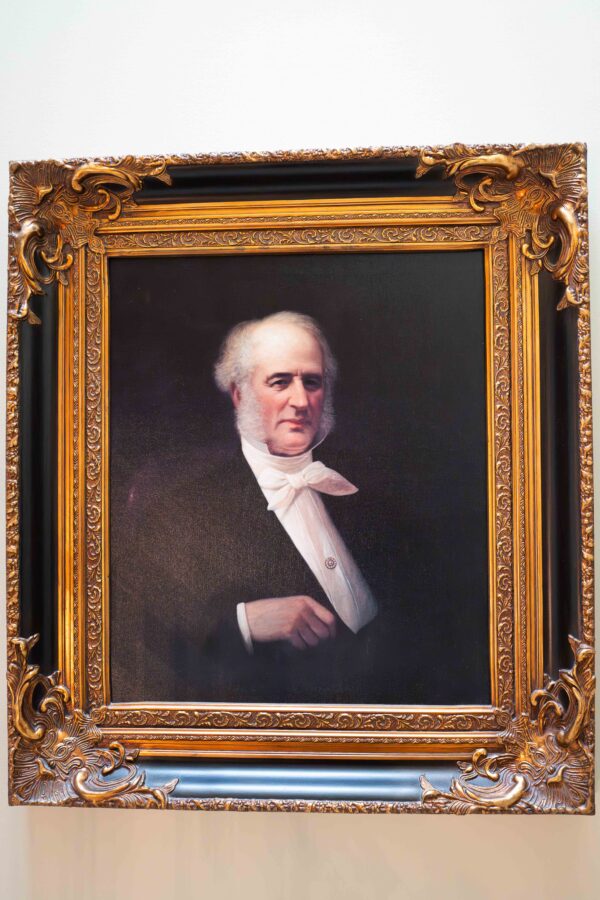 Ethan Allen Portrait of Cornelius Vanderbilt – Ornate Frame – 34.5” x 30.5”