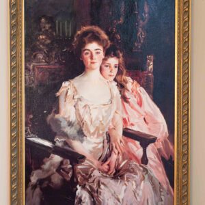 Ethan Allen “Sisterly Love” Painting – Ornate Gold Frame – 33.25” x 23”