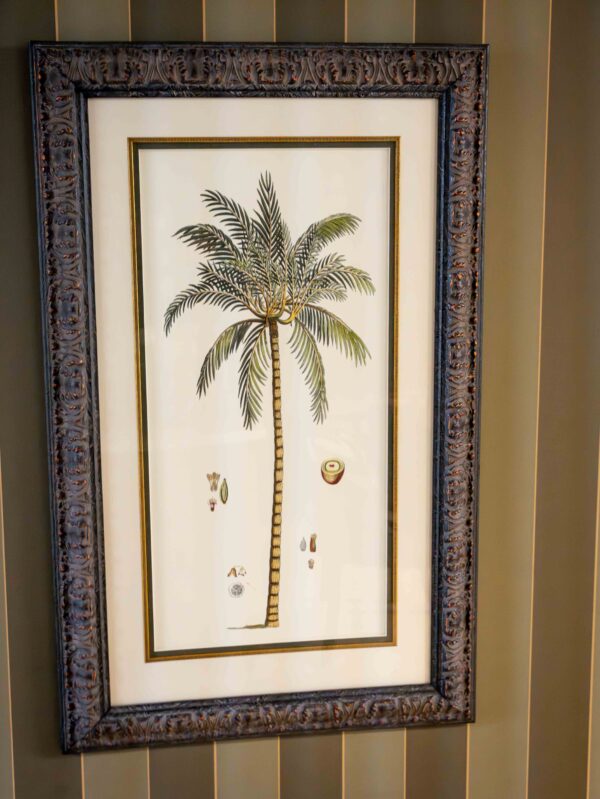 Ethan Allen “Botanical Palm Tree Set” – Framed Pair - Image 3