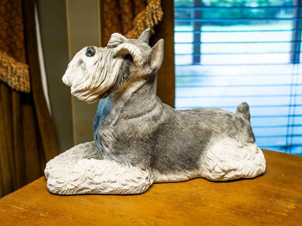 Sandi-Cast Schnauzer Statue – Gray (Model J-456)