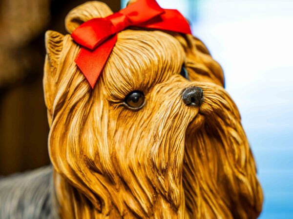 Sandi-Cast Yorkshire Terrier with Red Bow – Model J-540 - Image 3