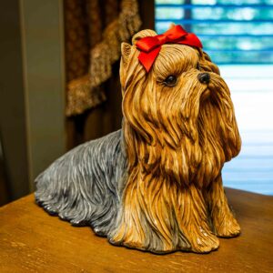 Sandi-Cast Yorkshire Terrier with Red Bow – Model J-540