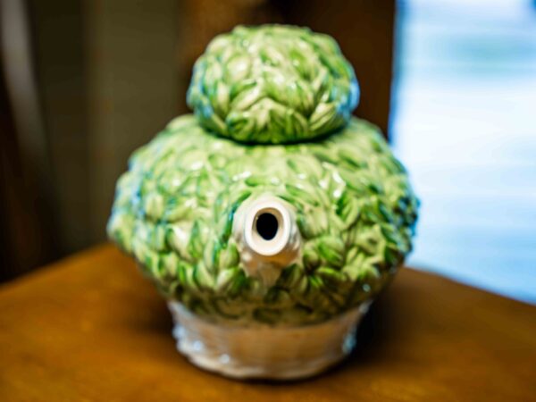 Ethan Allen Green Teapot - Image 2