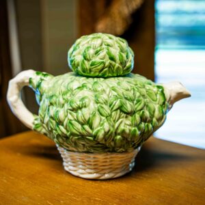 Ethan Allen Green Teapot