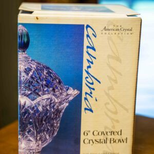 American Crystal - 6” Covered Bowl In Box