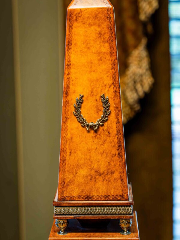 Ethan Allen Neoclassical Wooden Obelisk Decor - Image 2