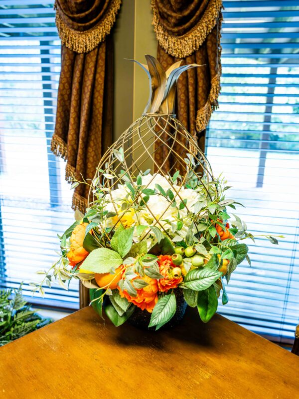 Ethan Allen Pineapple Floral Arrangement