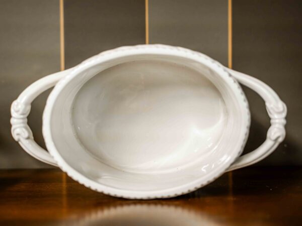 Ethan Allen White Glass Cannister - Image 2