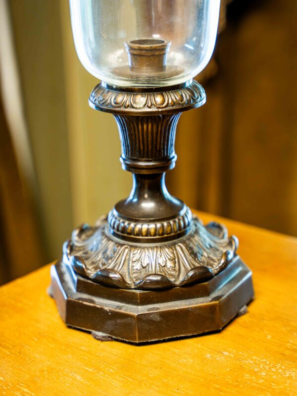 Ethan Allen Candle Holder With Metal Base - Image 2