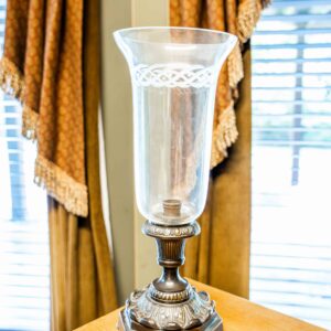 Ethan Allen Candle Holder With Metal Base