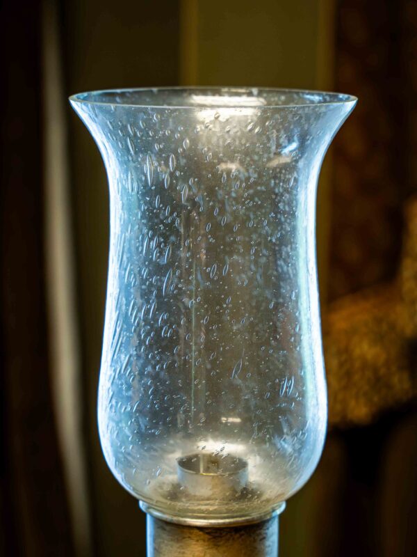 Ethan Allen Candle Holder With Glass - Image 3