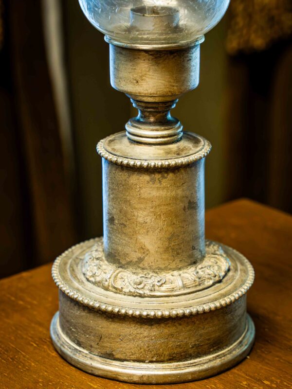 Ethan Allen Candle Holder With Glass - Image 2