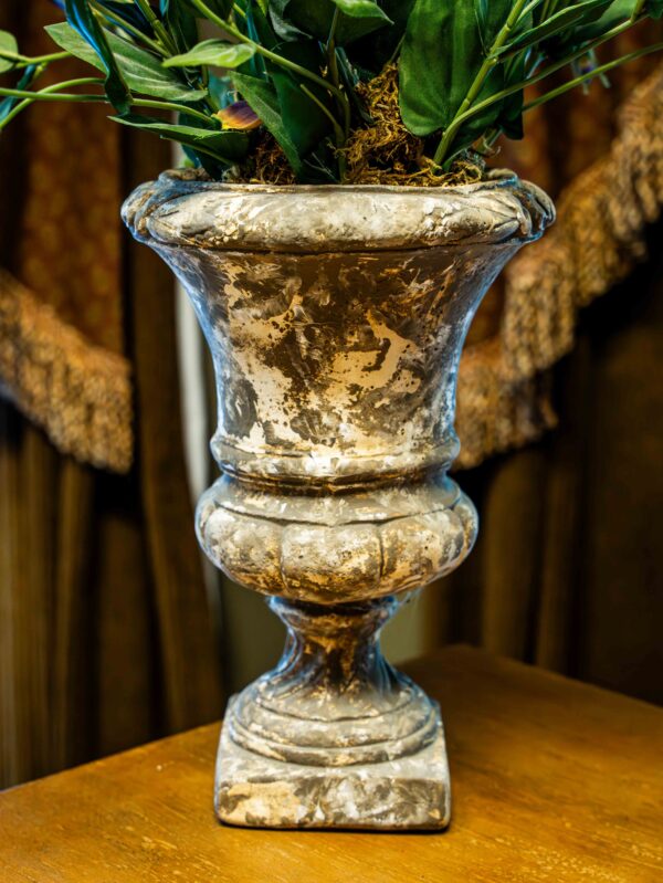 Ethan Allen Vase With Floral Arrangement - Image 2