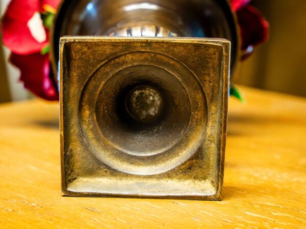 Ethan Allen Metal Vase - Image 3