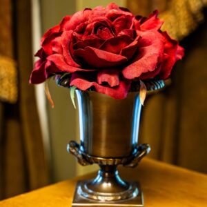 Ethan Allen Metal Vase