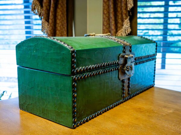 Ethan Allen Green Wooden Chest - Image 5
