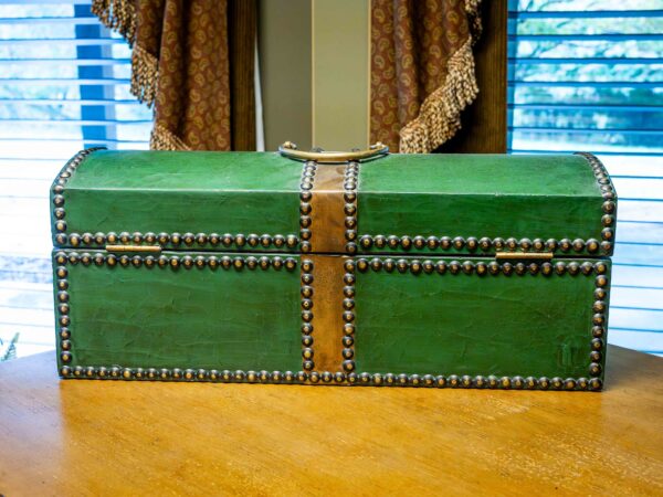 Ethan Allen Green Wooden Chest - Image 4
