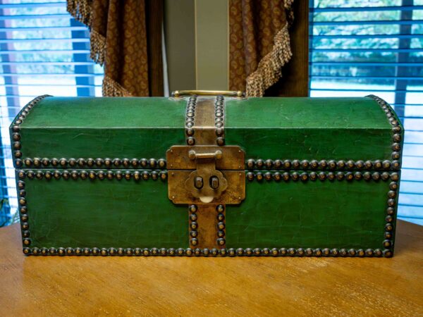 Ethan Allen Green Wooden Chest