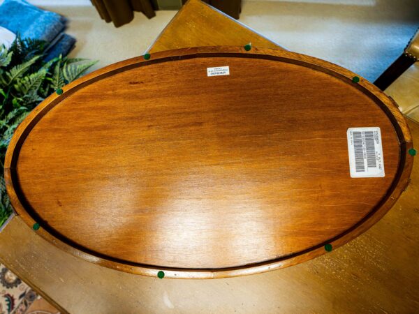 Ethan Allen Fillable Wooden Tray (Multiple Small Cracks, Shown In Photos) - Image 4