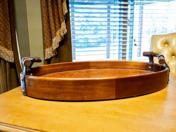 Ethan Allen Fillable Wooden Tray (Multiple Small Cracks, Shown In Photos) - Image 2