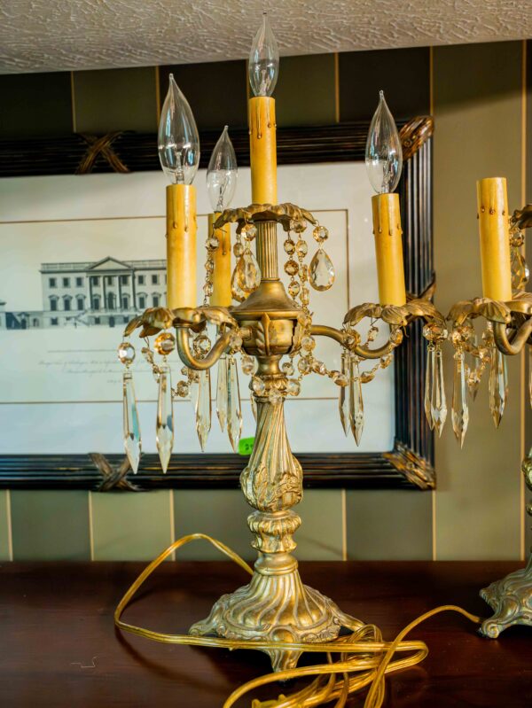 Ethan Allen Four Light Candelabra (2) - Image 3