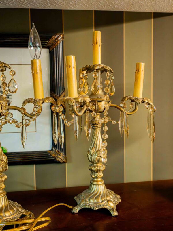 Ethan Allen Four Light Candelabra (2) - Image 2