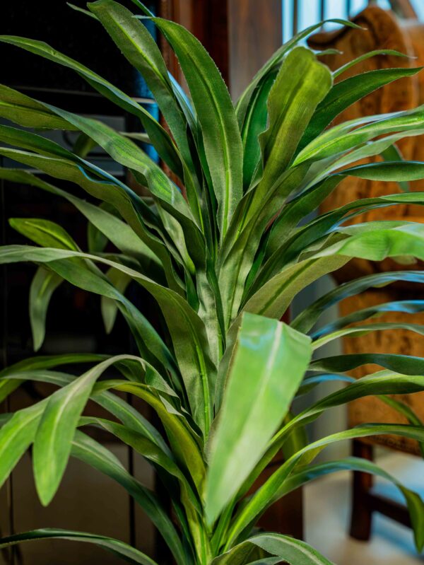 Ethan Allen Greenery In Black Vase - Image 2