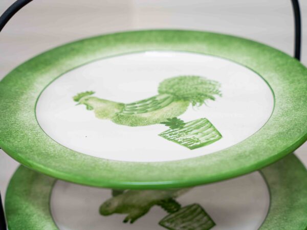 Ethan Allen 3 Tiered Green Plates - Image 3