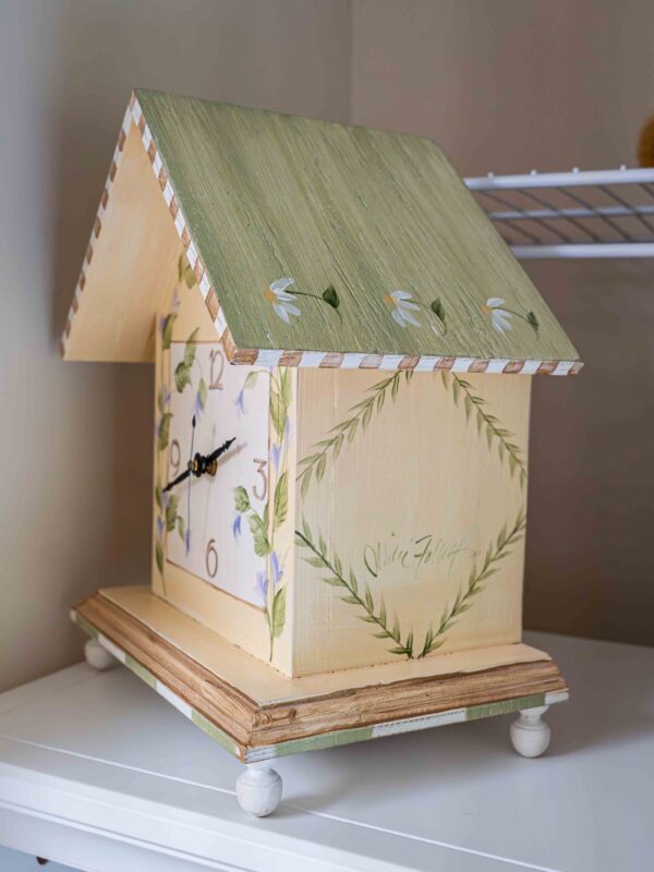 Ethan Allen Hand Painted Mantel Clock - Image 2