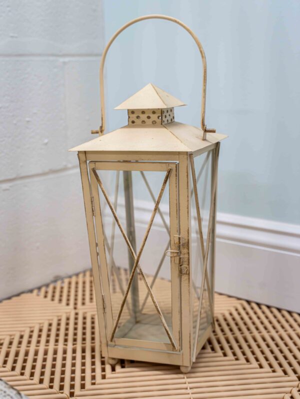Ethan Allen Distressed Candle Lantern