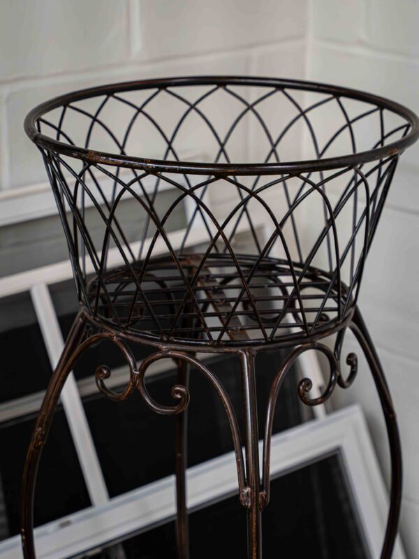 Metal Flower Plant Stand - Image 2