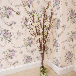 Glass Vase With Floral Arrangement