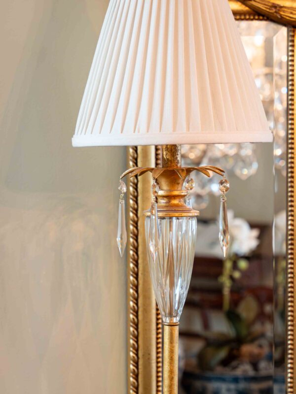 Ethan Allen Crystal Palm Lamps 36” Height - Image 2