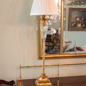 Ethan Allen Crystal Palm Lamps 36” Height