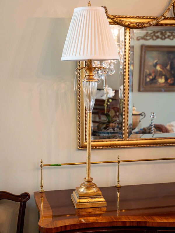 Ethan Allen Crystal Palm Lamps 36” Height
