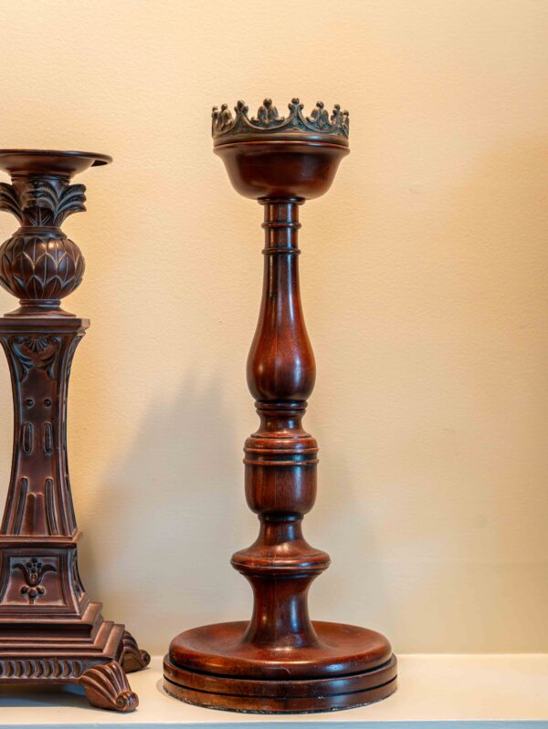 Lot Of 2 Ethan Allen Candle Holders - Image 3